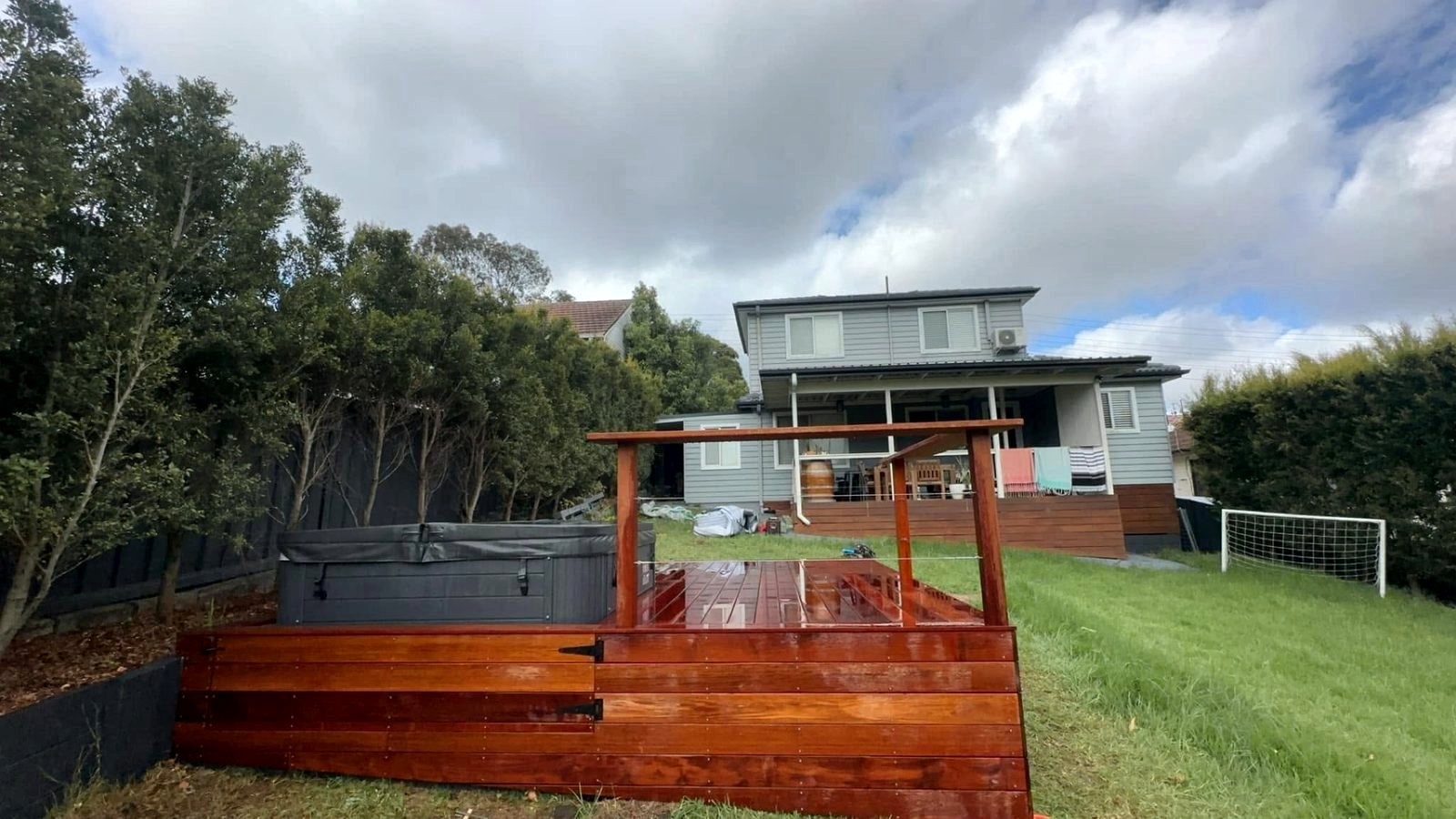 Merbau spa deck